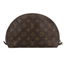 LOUIS VUITTON Monogram Trousse Demi Ronde Cosmetic Pouch M47520 LV Auth 101823-2