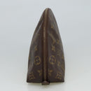 LOUIS VUITTON Monogram Trousse Demi Ronde Cosmetic Pouch M47520 LV Auth 101823-4