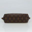 LOUIS VUITTON Monogram Trousse Demi Ronde Cosmetic Pouch M47520 LV Auth 101823-6