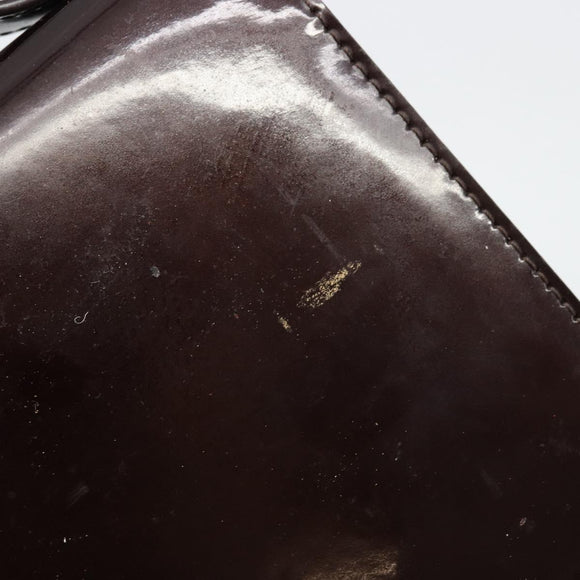 LOUIS VUITTON Vernis Monceau BB Hand Bag 2way Amarante M91580 LV Auth 101839