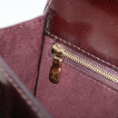 LOUIS VUITTON Vernis Monceau BB Hand Bag 2way Amarante M91580 LV Auth 101839-11