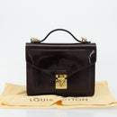 LOUIS VUITTON Vernis Monceau BB Hand Bag 2way Amarante M91580 LV Auth 101839-30