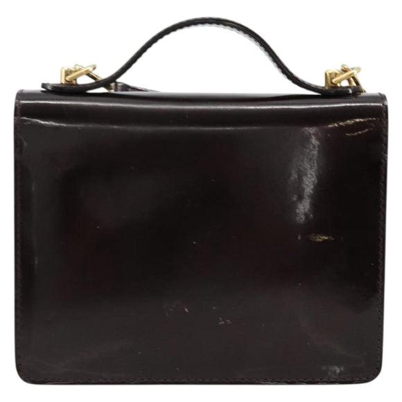 LOUIS VUITTON Vernis Monceau BB Hand Bag 2way Amarante M91580 LV Auth 101839