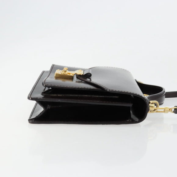 LOUIS VUITTON Vernis Monceau BB Hand Bag 2way Amarante M91580 LV Auth 101839