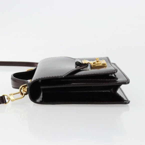 LOUIS VUITTON Vernis Monceau BB Hand Bag 2way Amarante M91580 LV Auth 101839