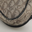 Christian Dior Trotter Canvas Saddle Pouch Navy Gold Auth 101852-17