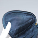 Christian Dior Trotter Canvas Saddle Pouch Navy Gold Auth 101852-10