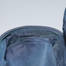 Christian Dior Trotter Canvas Saddle Pouch Navy Gold Auth 101852-21