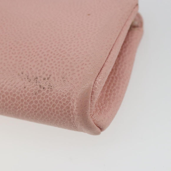 CHANEL Etui Kaviaarleer Roze Goud CC Auth 101855