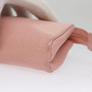 CHANEL Pouch Caviar Skin Pink Gold CC Auth 101855-16