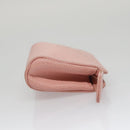 CHANEL Pouch Caviar Skin Pink Gold CC Auth 101855-4