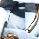 PRADA Hand Bag Leather Light Blue Gold Auth 101859V-10