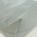 PRADA Hand Bag Leather Light Blue Gold Auth 101859V-37