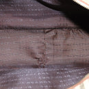 BURBERRY Nova Check Hand Bag PVC Leather Beige Auth 101860-10