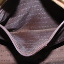 BURBERRY Nova Check Hand Bag PVC Leather Beige Auth 101860-11