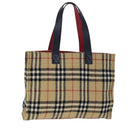 Burberrys Nova Check Hand Bag cotton Beige Auth 101866-1