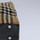 Burberrys Nova Check Hand Bag cotton Beige Auth 101866-15