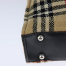 Burberrys Nova Check Hand Bag cotton Beige Auth 101866-16