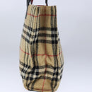 Burberrys Nova Check Hand Bag cotton Beige Auth 101866-3
