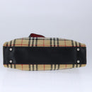 Burberrys Nova Check Hand Bag cotton Beige Auth 101866-5