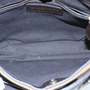 BURBERRY Nova Check Hand Bag PVC Leather Beige Auth 101879-11