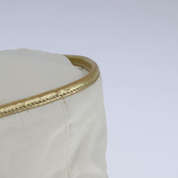 PRADA Hand Bag Nylon 2way White Auth 101889