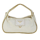 PRADA Hand Bag Nylon 2way White Auth 101889-13