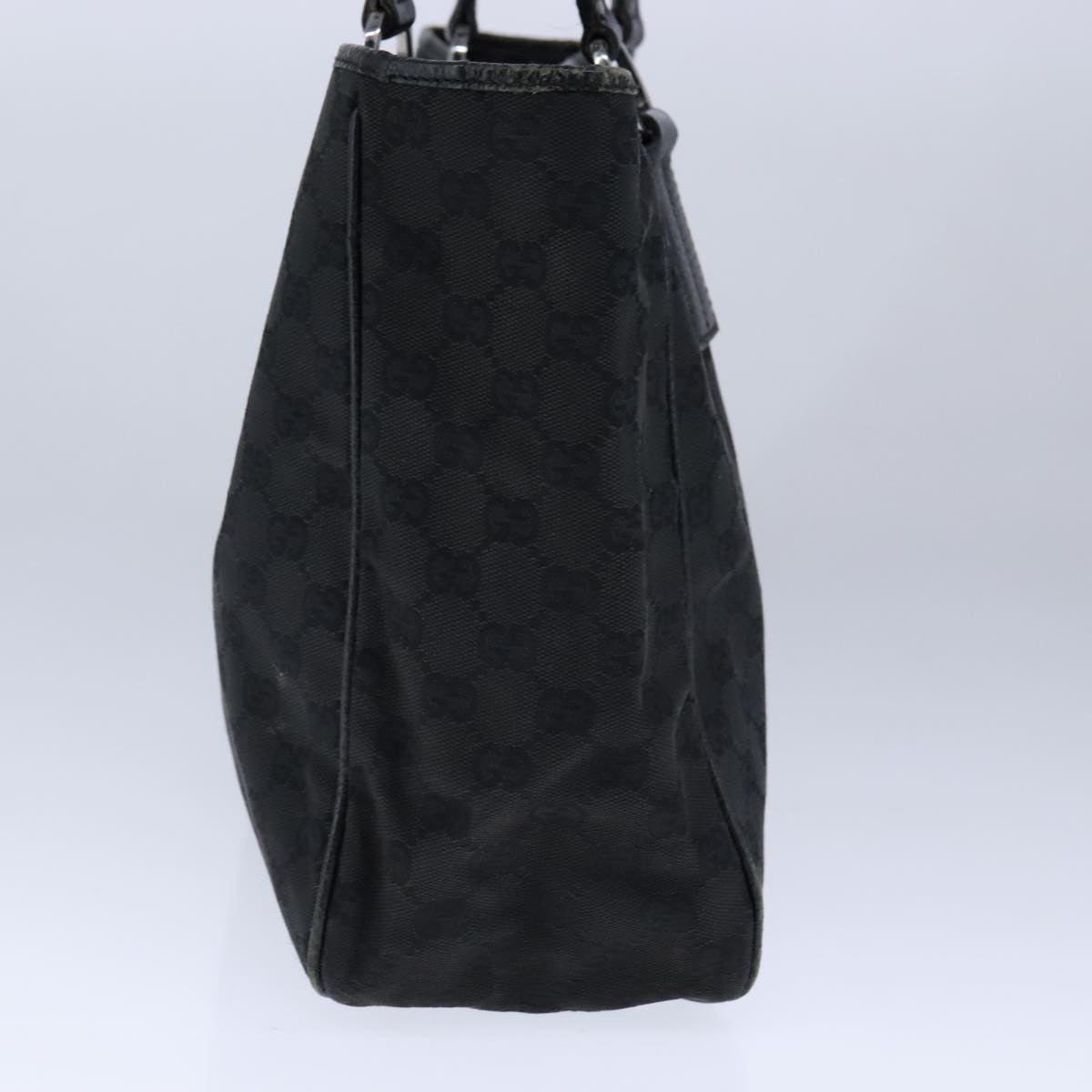 GUCCI GG Canvas Tote Bag Canvas Black Auth 101912