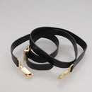 Salvatore Ferragamo Gancini Hand Bag Suede 2way Black Gold Auth 101932-24