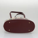 BURBERRY Nova Check Tote Bag Canvas Leather Gold Beige Auth 101946-5