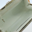 CHANEL Gamaguchi Hand Bag Patent leather Orange CC Auth 101965-16