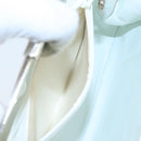 CHANEL Gamaguchi Hand Bag Patent leather Orange CC Auth 101965-19