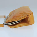 CHANEL Gamaguchi Hand Bag Patent leather Orange CC Auth 101965-5
