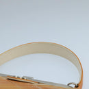 CHANEL Gamaguchi Hand Bag Patent leather Orange CC Auth 101965-8