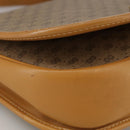 GUCCI Micro GG Supreme Shoulder Bag PVC Beige Brown Gold Auth 101967-14