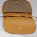 GUCCI Micro GG Supreme Shoulder Bag PVC Beige Brown Gold Auth 101967-10