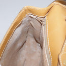 GUCCI Micro GG Supreme Shoulder Bag PVC Beige Brown Gold Auth 101967-22