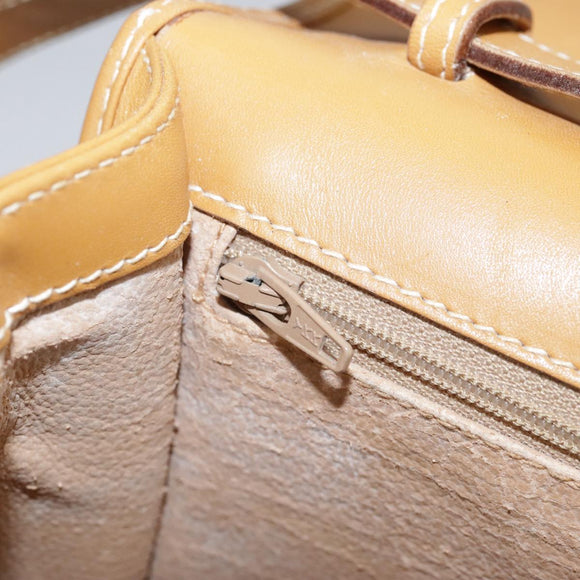 GUCCI Micro GG Supreme Shoulder Bag PVC Beige Brown Gold Auth 101967