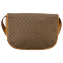GUCCI Micro GG Supreme Shoulder Bag PVC Beige Brown Gold Auth 101967-2
