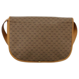 GUCCI Micro GG Supreme Shoulder Bag PVC Beige Brown Gold Auth 101967 - 0