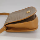 GUCCI Micro GG Supreme Shoulder Bag PVC Beige Brown Gold Auth 101967-3