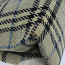 BURBERRY Nova Check Hand Bag Wool Gray Auth 101983-16