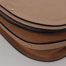 Chloe Nile Hand Bag Leather 2way Pink Gold Auth 101985-15