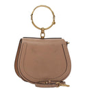 Chloe Nile Hand Bag Leather 2way Pink Gold Auth 101985-1