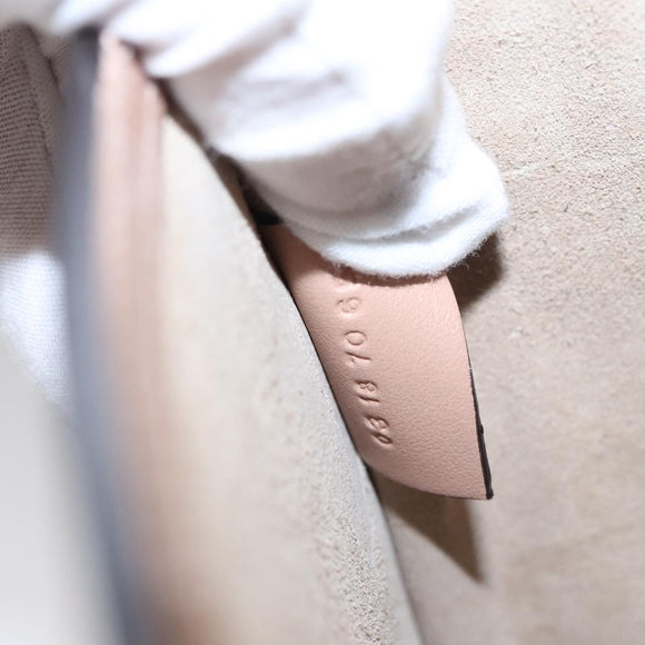 Chloe Nile Hand Bag Leather 2way Pink Gold Auth 101985