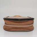 Chloe Nile Hand Bag Leather 2way Pink Gold Auth 101985-5