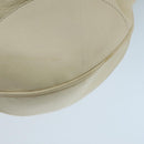Salvatore Ferragamo Gancini Hand Bag Leather White Silver Auth 101988-15