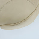 Salvatore Ferragamo Gancini Hand Bag Leather White Silver Auth 101988-16