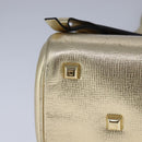 Salvatore Ferragamo Hand Bag Leather 2way Gold Auth 102010-9