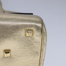 Salvatore Ferragamo Hand Bag Leather 2way Gold Auth 102010-14
